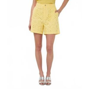 NEW ESQUALO anglaise shorts in lemon